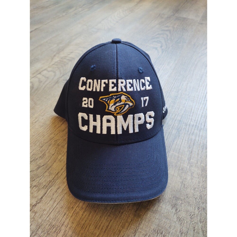 Nashville Predators 2017 Conference Champions Dark Blue Hat Snapback Hockey NHL